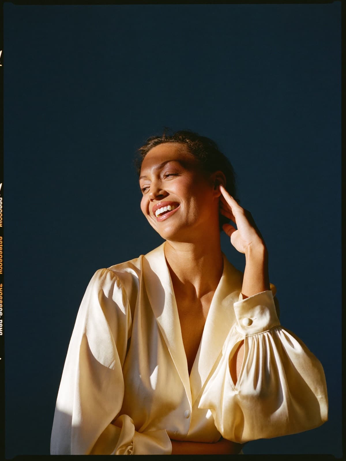 Golden-hour portrait, at ease and well